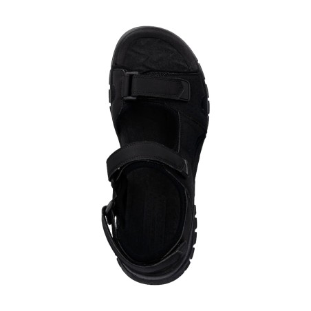 SKECHERS 205724 AVALON Sandali Uomo con Triplo Strappo Nero