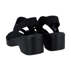 SKECHERS 119413 CALI DAY Sandali Donna Tacco Medio Nero 2