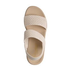 SKECHERS 119413 CALI DAY Sandali Donna Tacco Medio Off White 2