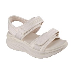 SKECHERS 119823 D'LUX WALKER ADORED DAYS Sandali Donna Doppio Strappo Natural 2
