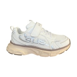Paciotti 4US UBK25007 Sneakers Bambina con Lacci Elastici e Strappo White/Beige