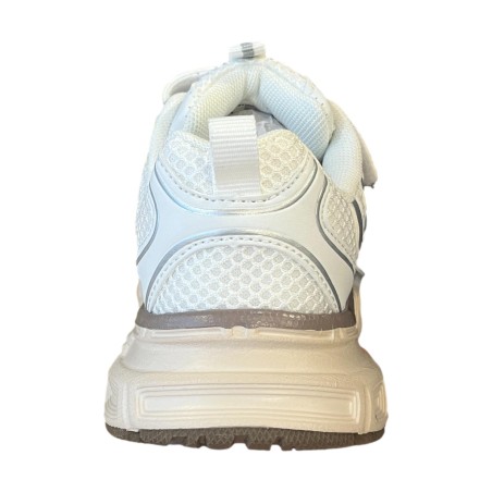 Paciotti 4US UBK25007 Sneakers Bambina con Lacci Elastici e Strappo White/Beige