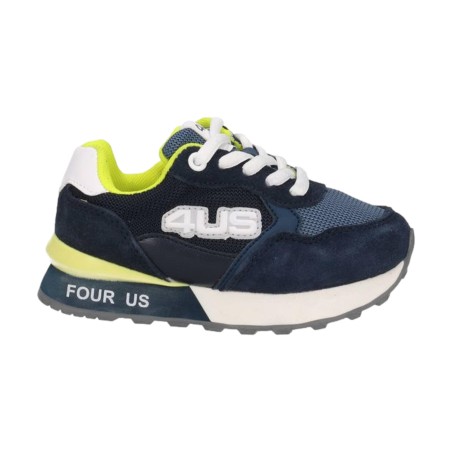 Paciotti 4US UBK25001 Sneakers Bambino Stringate Blu