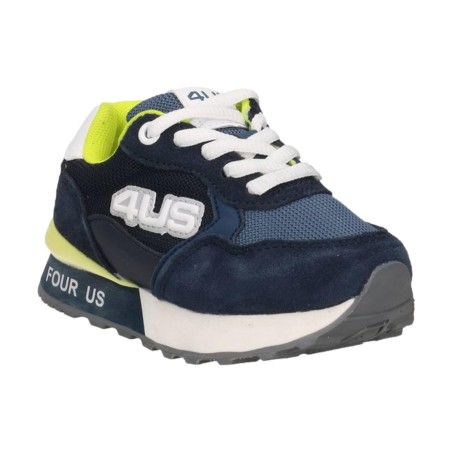 Paciotti 4US UBK25001 Sneakers Bambino Stringate Blu