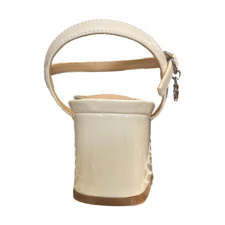 Gold & Gold GP963 Sandalo Donna Tacco Basso con Accessorio Beige