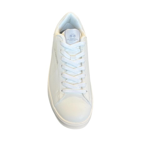 La Martina 001 A0 Sneakers Uomo Stringate Bianco