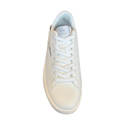 La Martina 001 A2 Sneakers Uomo Stringate Bianco-Blu 2
