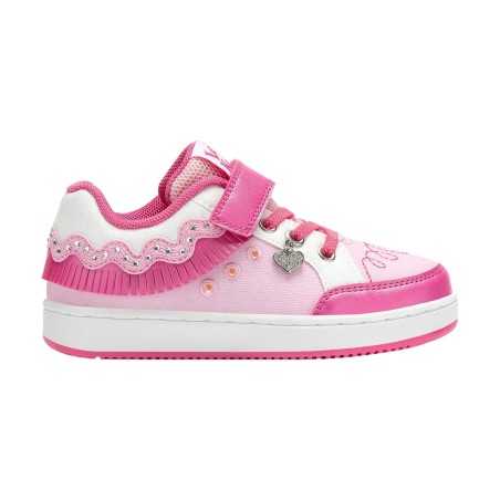 Lelli Kelly 8056 FRANGETTA MIX Scarpe Bambina Sneaker con Lacci Elastici Fuxia