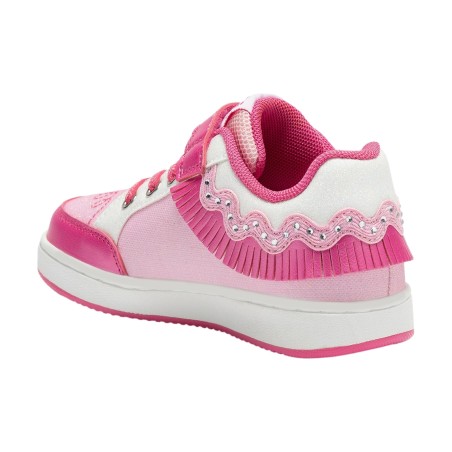 Lelli Kelly 8056 FRANGETTA MIX Scarpe Bambina Sneaker con Lacci Elastici Fuxia