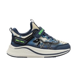 Bull Boys 5274 URAGANO REX Scarpe Bambino Sneaker Lacci Elastici Con Strappo Blu