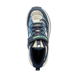 Bull Boys 5274 URAGANO REX Scarpe Bambino Sneaker Lacci Elastici Con Strappo Blu 2
