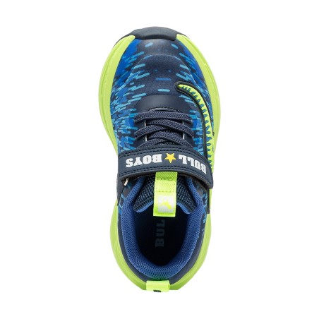 Bull Boys 5155 EXPLORATOR REX Scarpe Bambino Sneaker Lacci Elastici Con Strappo Blu