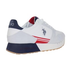 U.S. Polo Assn. DENIM001M Sneakers Donna Stringate White/D.Blu 2