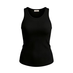 BLASH BS1700027 Canotta Donna a Costine Nero
