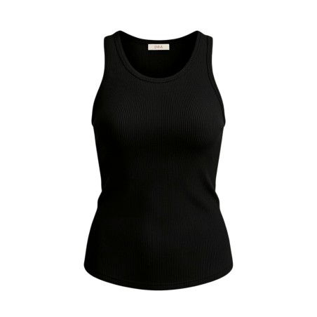 BLASH BS1700027 Canotta Donna a Costine Nero