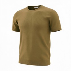 Urban Ring  UR1100017 T-Shirt Uomo in Maglia Manica Corta Cotone Fiammato Corda
