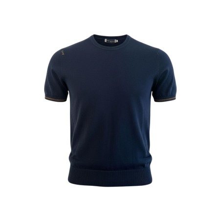 Urban Ring  UR1100023 Maglia Uomo Girocollo in Lino/Cotone Blu