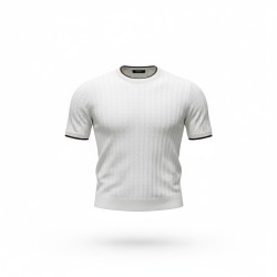 Urban Ring  UR1100029 T-Shirt in Maglia Uomo Girocollo Links Cotone Bianco
