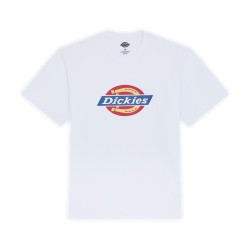 Dickies DK0A88FG0WH1 ICON SS TEE T-Shirt Uomo con Logo Frontale Bianco