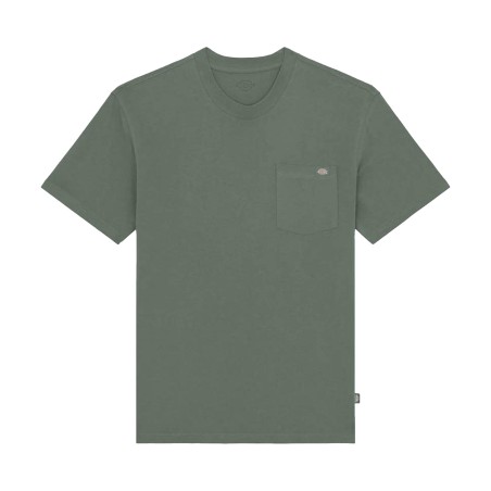 Dickies DK0A4YFCL371 LURAY POCKET TEE SS T-Shirt Uomo con Taschino Laterale Verde