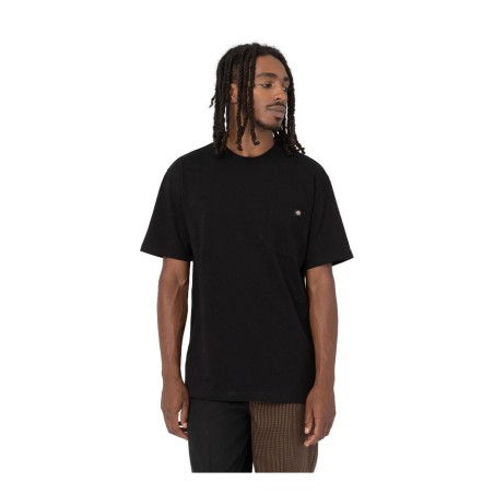 Dickies DK0A4YFCBLK1 LURAY POCKET TEE SS T-Shirt Uomo con Taschino Laterale Nero   
