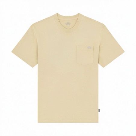 Dickies DK0A4YFCL171 LURAY POCKET TEE SS T-Shirt Uomo con Taschino Laterale Beige