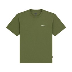 Dickies DK0A89ENK721 LORETTO SS TEE T-Shirt Uomo con Logo Laterale Ricamato Verde