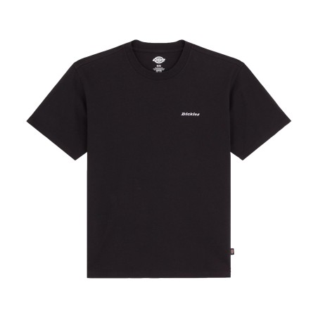 Dickies DK0A89ENBLK1 LORETTO SS TEE T-Shirt Uomo con Logo Laterale Ricamato Nero