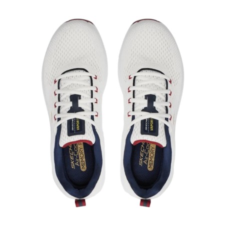 SKECHERS 232625 VAPOR FOAM Sneakers Uomo Stringate White Navy Red