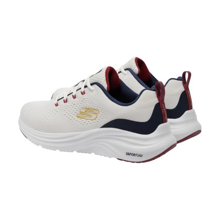 SKECHERS 232625 VAPOR FOAM Sneakers Uomo Stringate White Navy Red