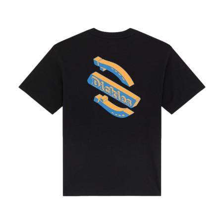 Dickies DK0A8854BLK1 THORNVILLE SS TEE T-Shirt Uomo con Logo Su Retro Stampato Nero