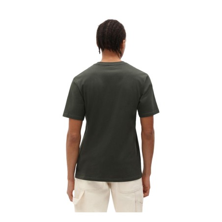 Dickies DK0A4XDBOGX1 MAPLETON SS TEE T-Shirt Uomo con Logo Laterale Stampato Verde