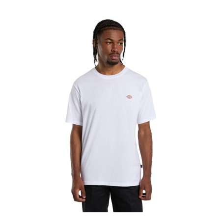 Dickies DK0A4XDBWHX1 MAPLETON SS TEE T-Shirt Uomo con Logo Laterale Stampato Bianco 
