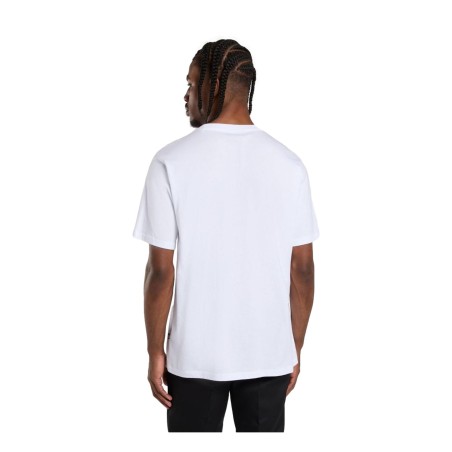 Dickies DK0A4XDBWHX1 MAPLETON SS TEE T-Shirt Uomo con Logo Laterale Stampato Bianco 