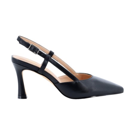 KEYS K-12461 Scarpe Donna Decollete Sligback Tacco Alto con Cinturino Nero