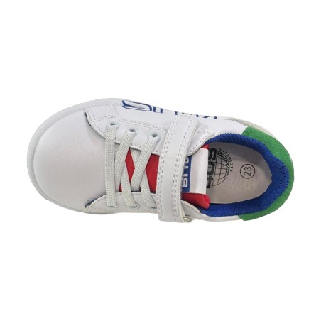 Paciotti 4US UBK25005 Sneakers Bambino con Lacci Elastici e Strappo Bianco