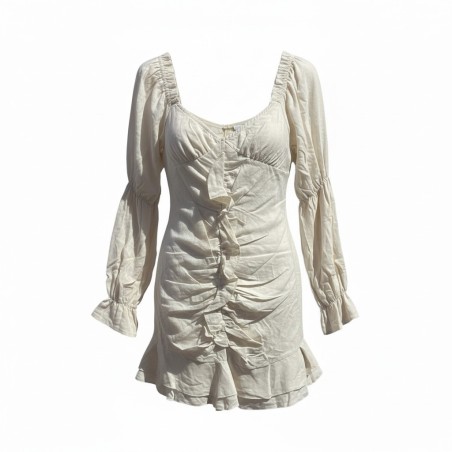 GC Wear  LUCILIA  Abito Donna Misto Lino Beige