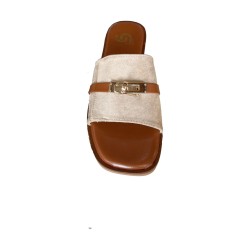Gold & Gold GP986 Ciabatta Donna Con Accessorio Beige 2