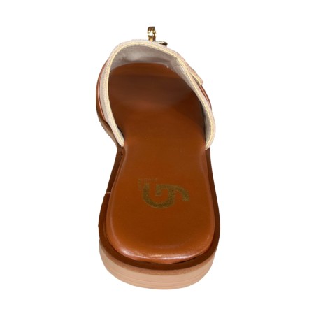Gold & Gold GP986 Ciabatta Donna Con Accessorio Beige