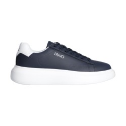 Liu Jo BIG01 Sneakers Uomo Stringate Logo Laterale  Blu/White 