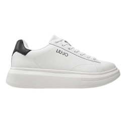 Liu Jo BIG01 Sneakers Uomo Stringate Logo Laterale White/Black