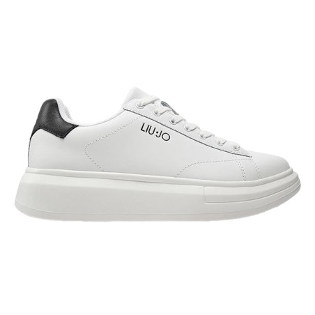 Liu Jo BIG01 Sneakers Uomo Stringate Logo Laterale White/Black