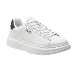 Liu Jo BIG01 Sneakers Uomo Stringate Logo Laterale White/Black 2