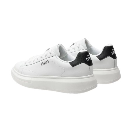 Liu Jo BIG01 Sneakers Uomo Stringate Logo Laterale White/Black