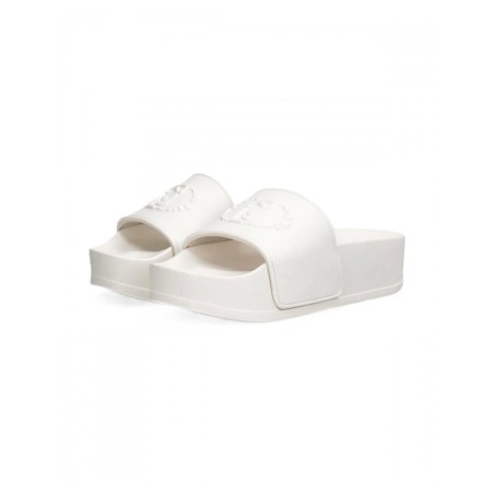 LIU JO MYKONOS 01 Ciabatta Donna a Fascia Platform Bianco