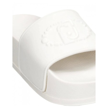 LIU JO MYKONOS 01 Ciabatta Donna a Fascia Platform Bianco