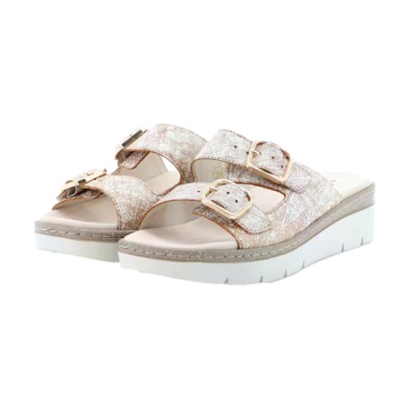 Cinzia Soft SV921038G 002 Ciabatta Donna Con Doppia Fascia Regolabile Bronzo