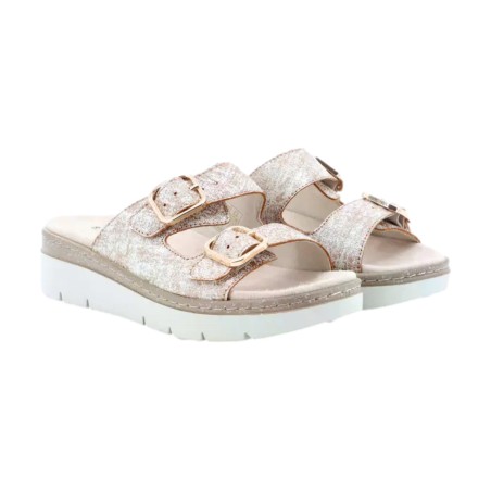 Cinzia Soft SV921038G 002 Ciabatta Donna Con Doppia Fascia Regolabile Bronzo