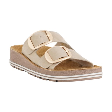Cinzia Soft SV20071 003 Ciabatta Donna Con Doppia Fascia Regolabile Beige