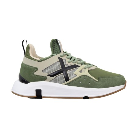 MUNICH 4172109 Clik 109 Sneakers Uomo in Suede e Mesh Verde